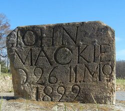 Headstone of John Mackie