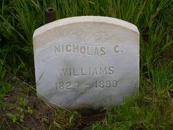 Headstone of Nicholas C. Williams — Pataha Flat Cemetery
