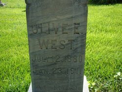 Headstone of Olive E. West (Olive Elizabeth Davison)